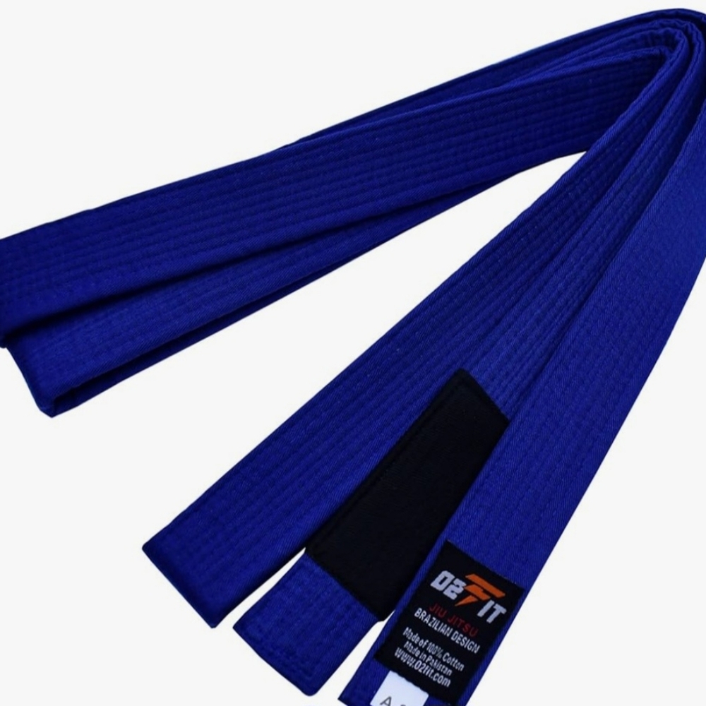 Nwt 02Fit Jiu Jitsu Belt Blue A4 Premium Cotton Karate Unisex GI Martial Uniform